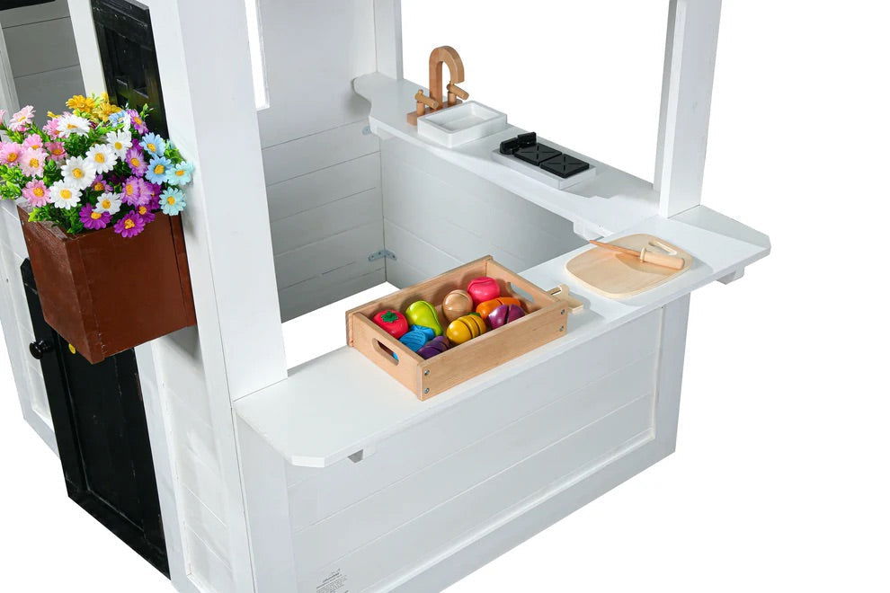 Ajure Playhouse Custom Color - Natural CuteNest