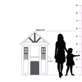 Ajure Playhouse Custom Color - Natural CuteNest