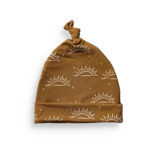 BAMBOO KNOT BEANIE- Sunny Days - Natural CuteNest