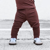 BAMBOO RIB LEGGINGS- Black Cherry - Natural CuteNest