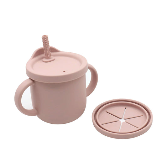 Baby Anti-Drop And Anti-Spill Binaural Learning Drinking Cup silicone - Natural CuteNest
