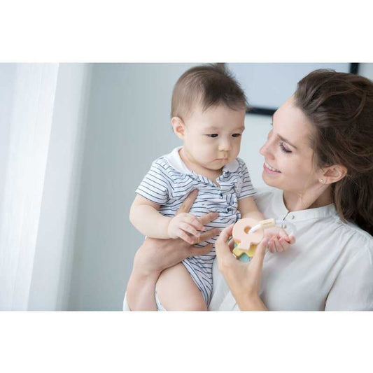 Baby Key Rattle - Pastel - Natural CuteNest