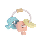 Baby Key Rattle - Pastel - Natural CuteNest