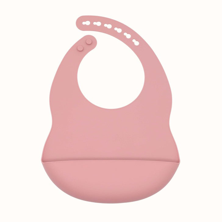 Baby Solid Color Food Grade Silicone Bibs - Natural CuteNest