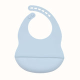 Baby Solid Color Food Grade Silicone Bibs - Natural CuteNest