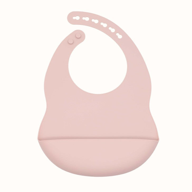 Baby Solid Color Food Grade Silicone Bibs - Natural CuteNest