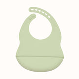Baby Solid Color Food Grade Silicone Bibs - Natural CuteNest