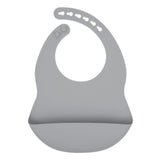 Baby Solid Color Food Grade Silicone Bibs - Natural CuteNest