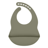Baby Solid Color Food Grade Silicone Bibs - Natural CuteNest