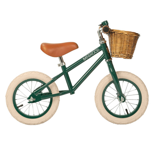 Balance bike vintage Banwood - Green - Natural CuteNest