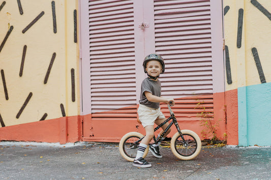 Balance bike vintage Banwood - Marest - Allegra black - Natural CuteNest