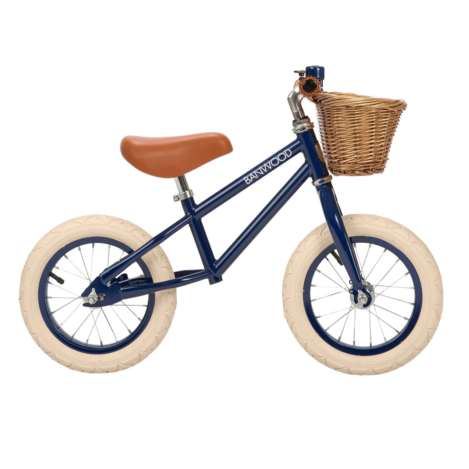 Balance bike vintage Banwood - Navy blue - Natural CuteNest