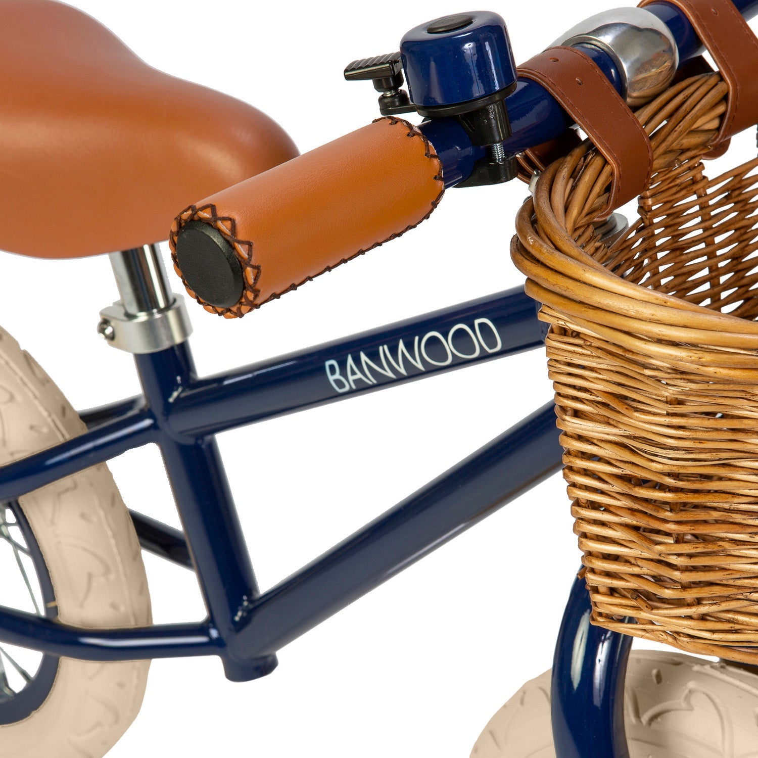Balance bike vintage Banwood - Navy blue - Natural CuteNest