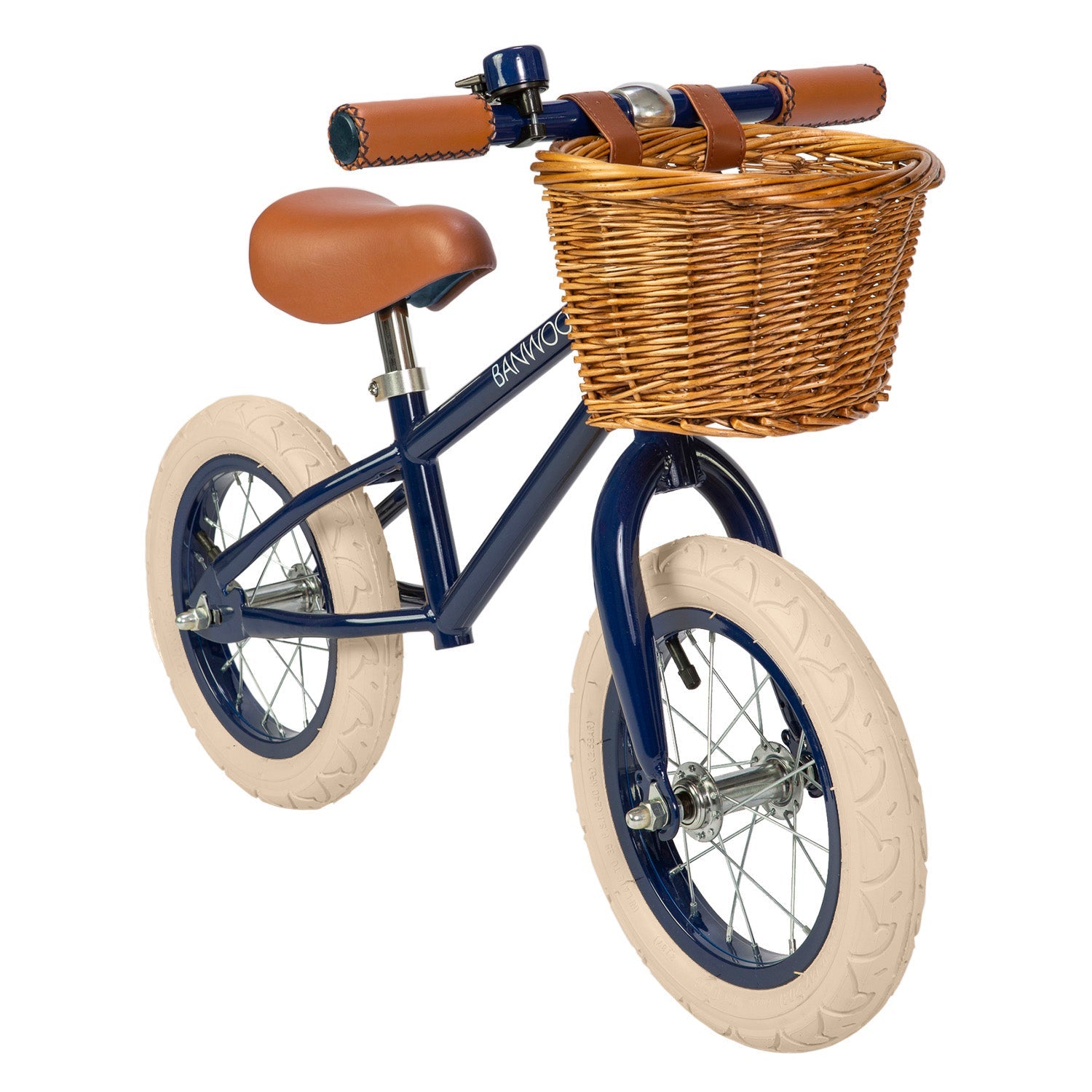 Balance bike vintage Banwood - Navy blue - Natural CuteNest