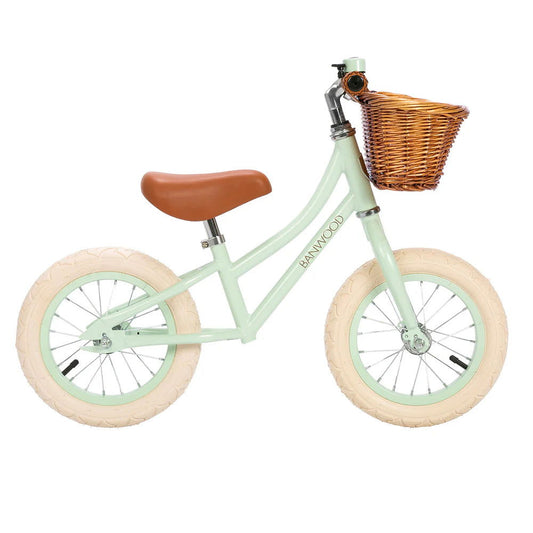Balance bike vintage Banwood - Pale Mint - Natural CuteNest