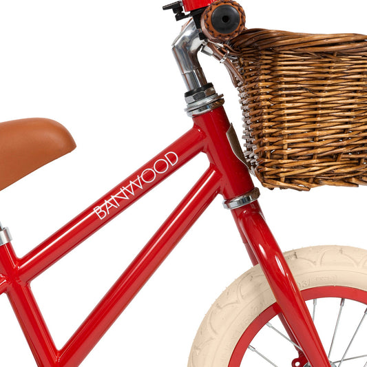 Balance bike vintage Banwood - Red - Natural CuteNest