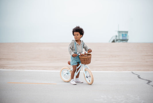 Balance bike vintage Banwood - Sky - Natural CuteNest