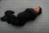 Bamboo Blanket in Midnight - Natural CuteNest