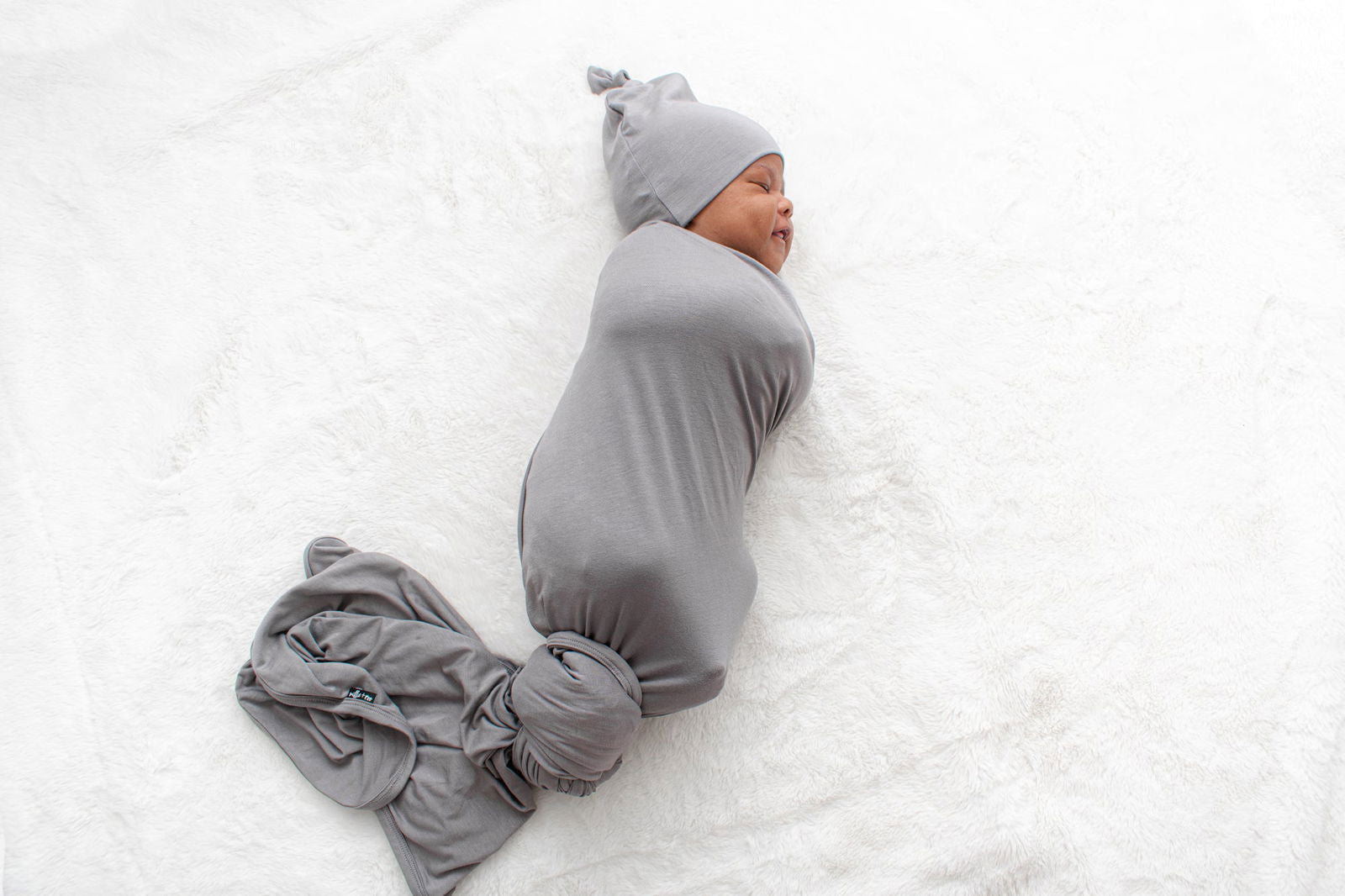 Bamboo Blanket in Stone - Natural CuteNest