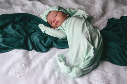 Bamboo Knotted Gown in HoneyDew - Natural CuteNest
