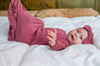 Bamboo Knotted Gown in Mauve - Natural CuteNest