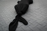 Bamboo Knotted Gown in Midnight Black - Natural CuteNest