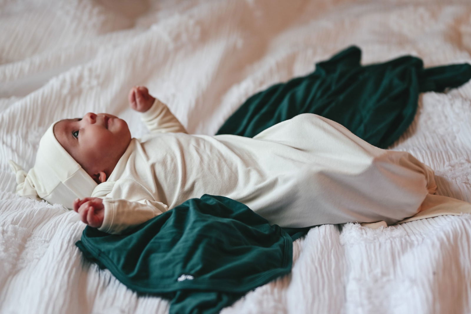 Bamboo Knotted Gown in Natural - Natural CuteNest