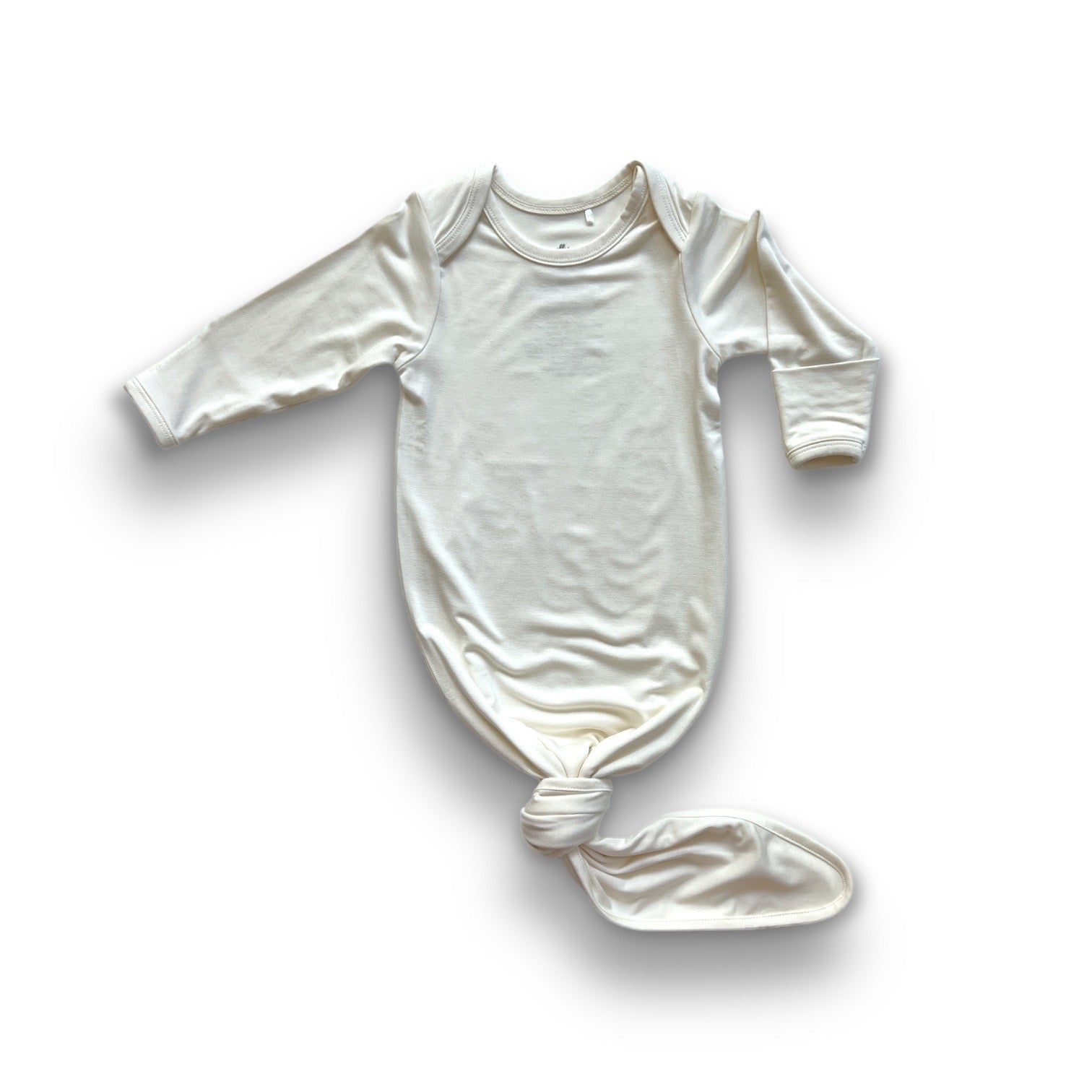 Bamboo Knotted Gown in Natural - Natural CuteNest