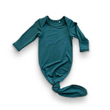 Bamboo Knotted Gown in Peacock - Natural CuteNest
