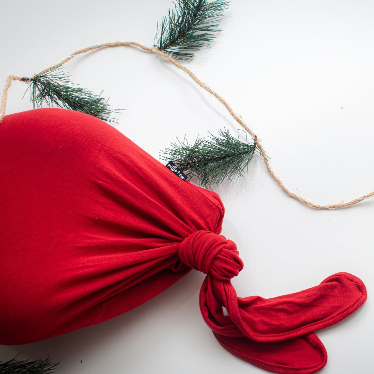 Bamboo Knotted Gown in Red - Natural CuteNest