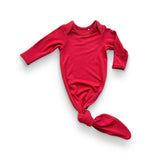 Bamboo Knotted Gown in Red - Natural CuteNest