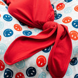 Bamboo Knotted Gown in Red - Natural CuteNest
