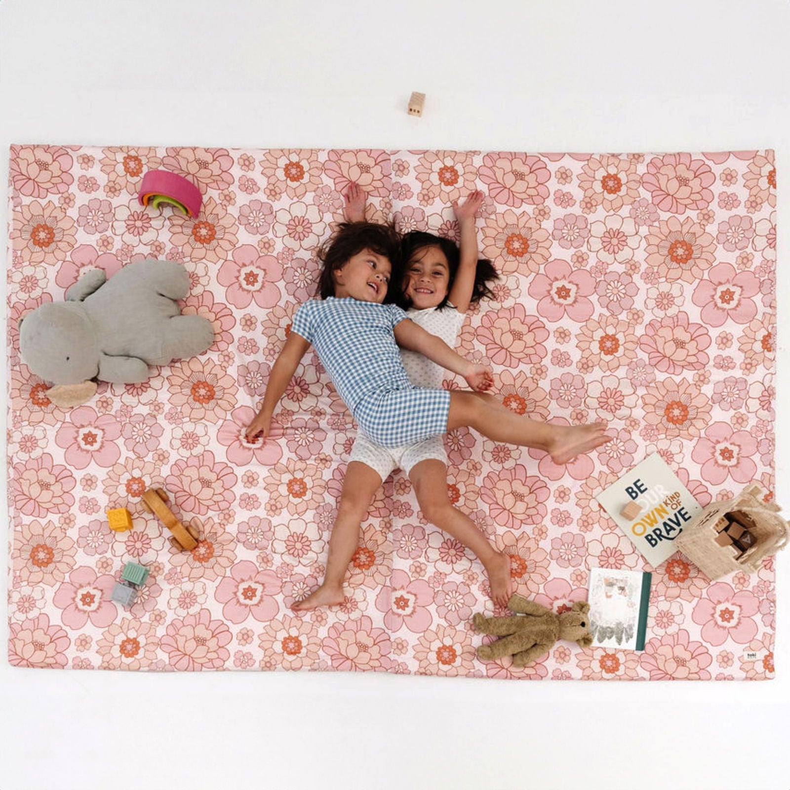 Blooms Organic Cotton Mat - Natural CuteNest