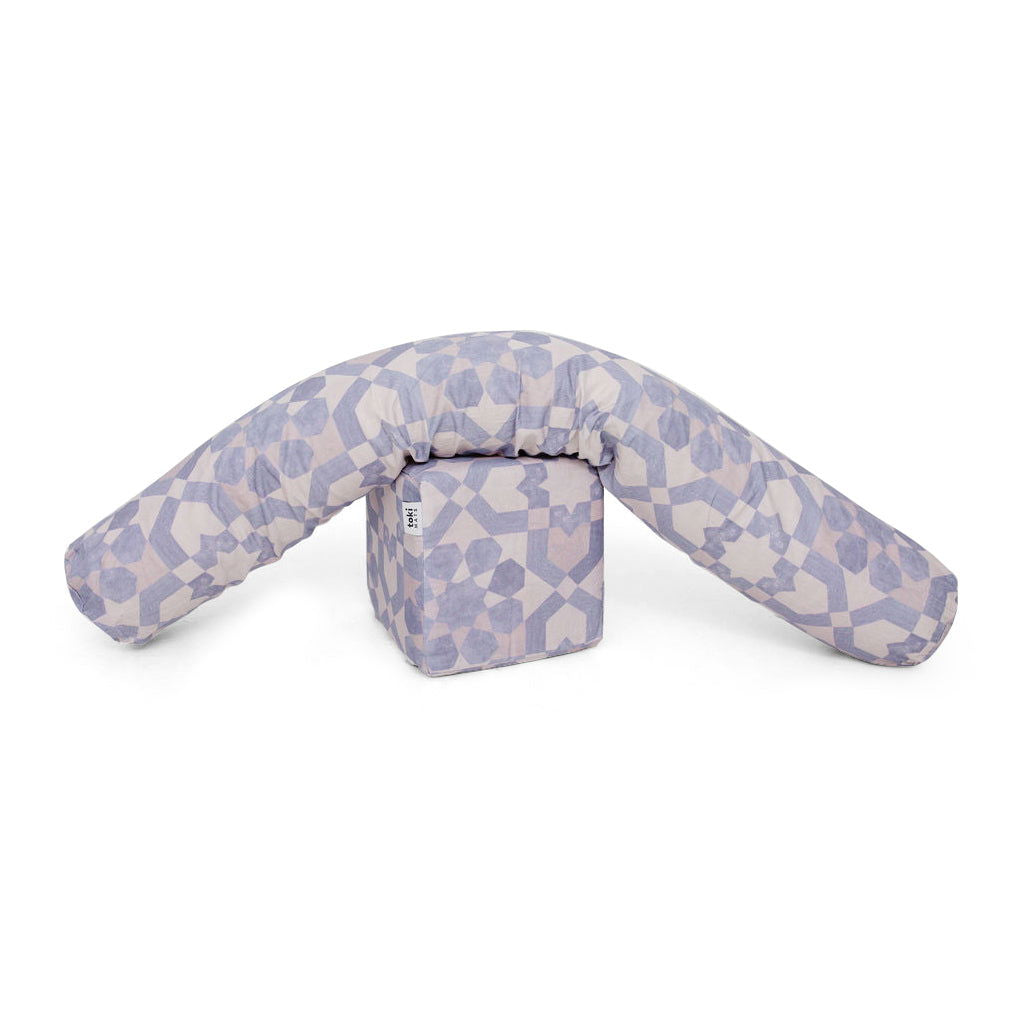 Blue Tile Support Pillow - Natural CuteNest