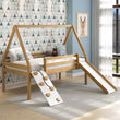 Casita Kids House Play Wood Montessori inspired Twin Bed - Natural CuteNest