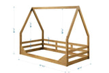 Casita Twin Floor Bed - Natural CuteNest