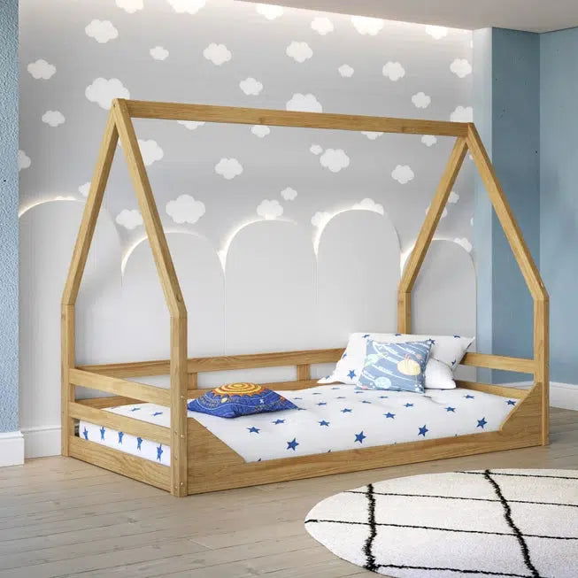 Casita Twin Floor Bed - Natural CuteNest