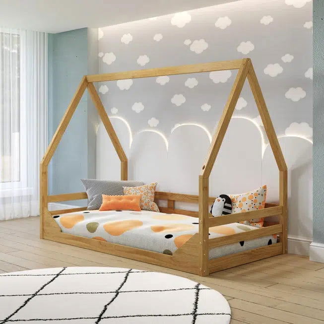 Casita Twin Floor Bed - Natural CuteNest