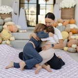 Checker Gumdrop Picnic Blanket - Natural CuteNest