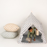 Checker Matcha Play Tent - Natural CuteNest