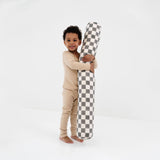 Checker Pepper Support Pillow - Natural CuteNest