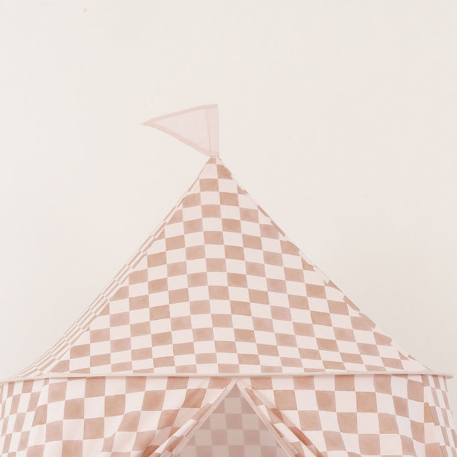 Checker Toffee Play Tent - Natural CuteNest