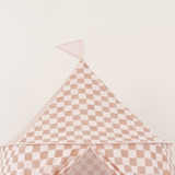 Checker Toffee Play Tent - Natural CuteNest