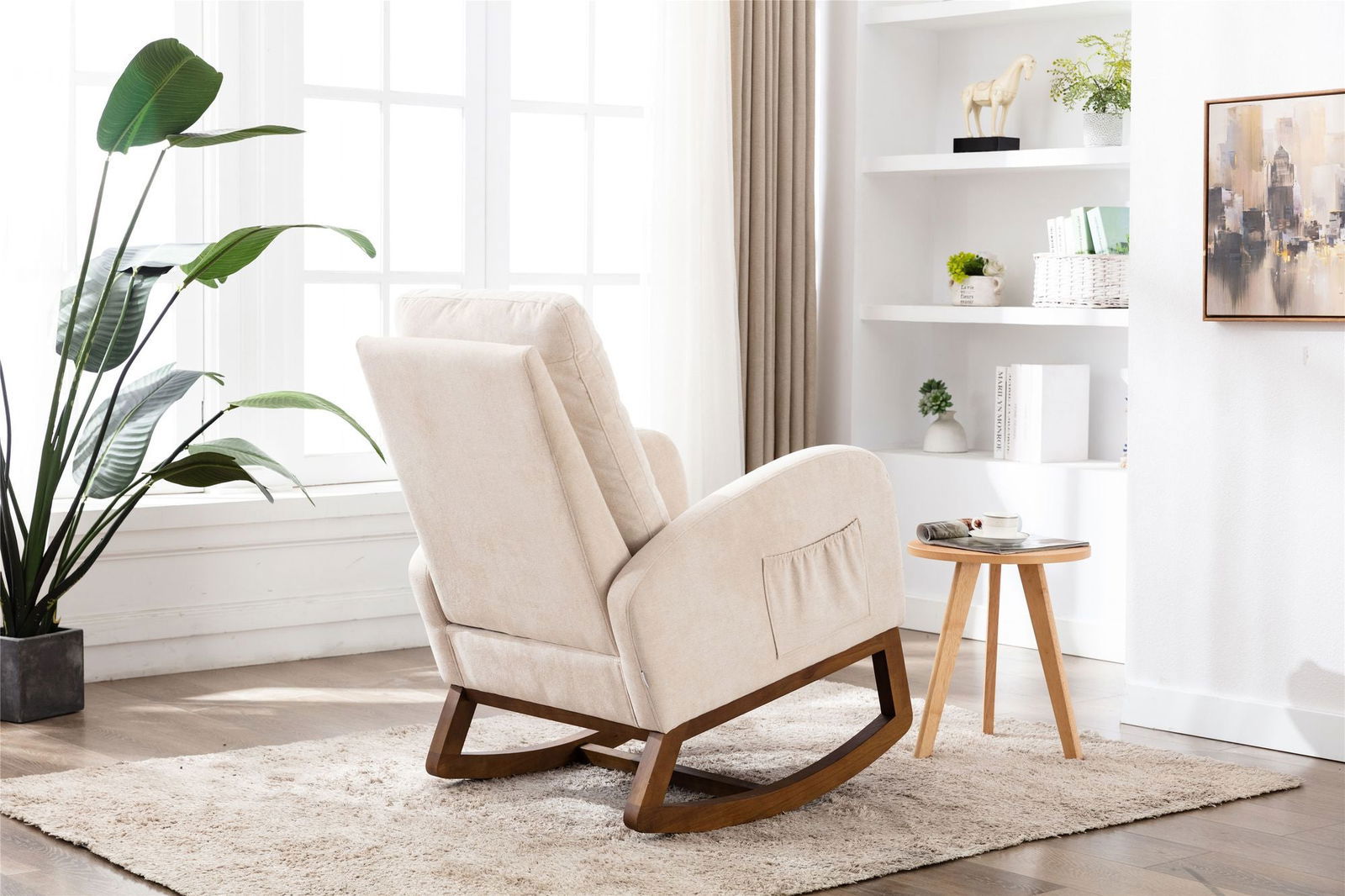 Coolmore Rocking Chair - Natural CuteNest