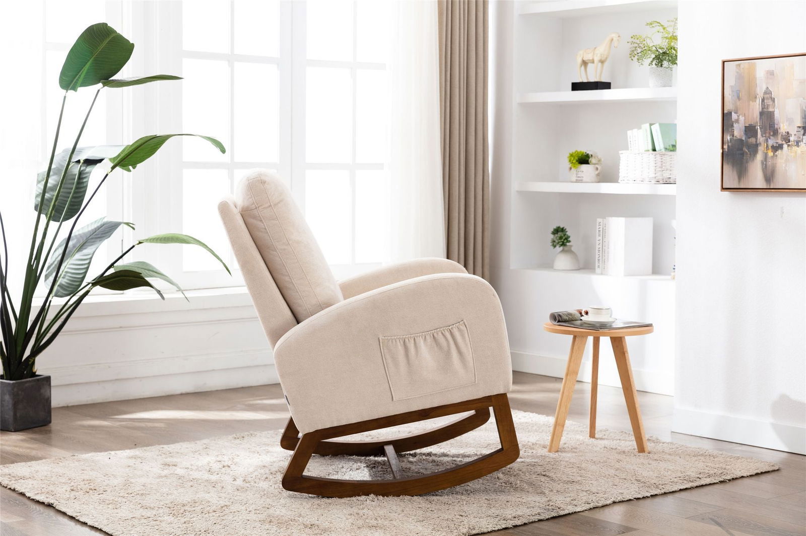 Coolmore Rocking Chair - Natural CuteNest