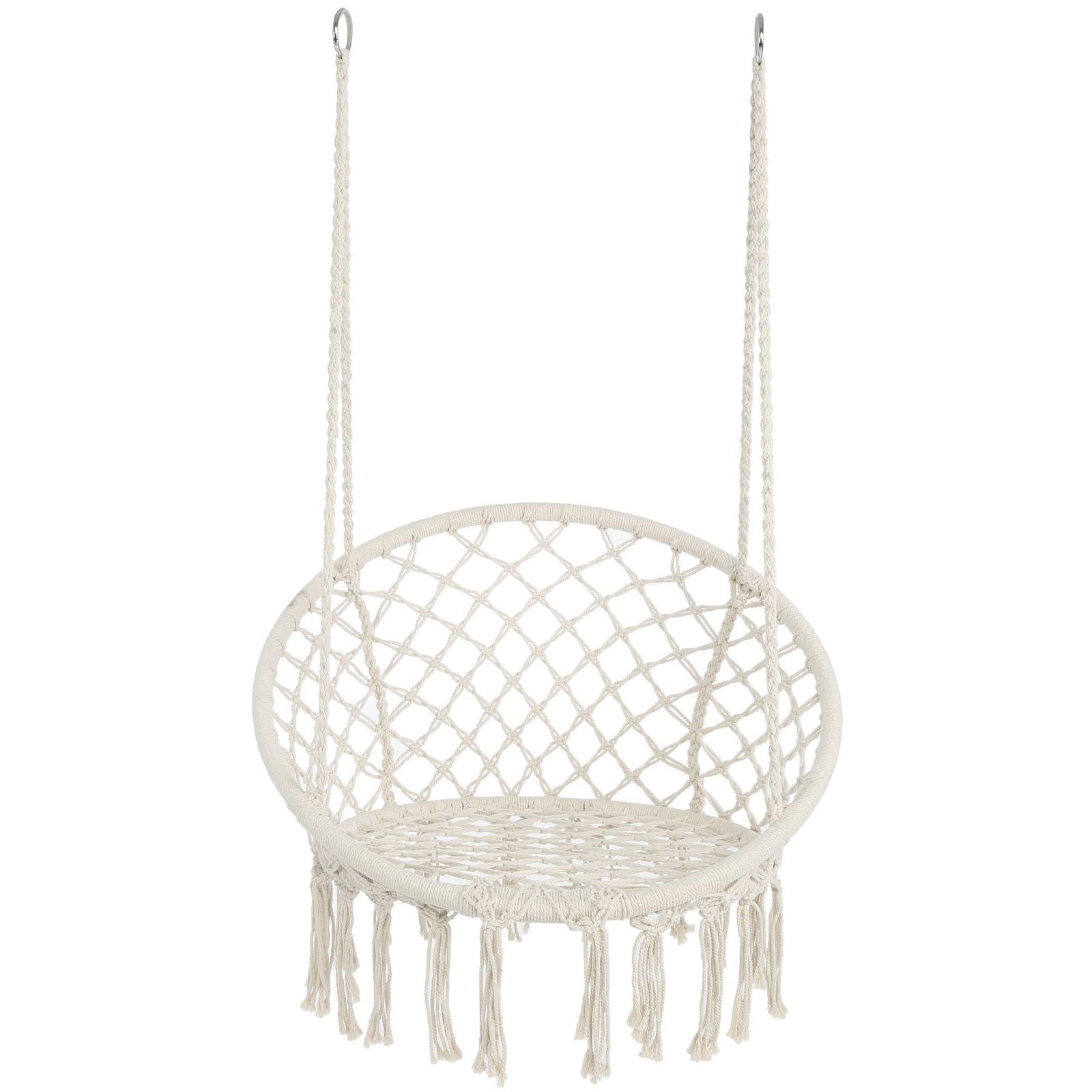 Cotton Rope Hammock Swing Chair - Natural CuteNest