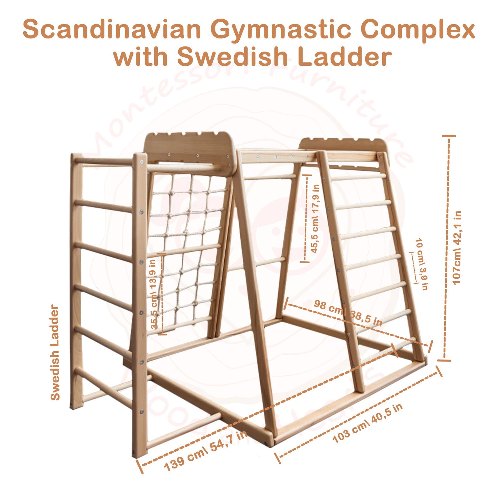 Indoor Jungle Gym - Natural CuteNest