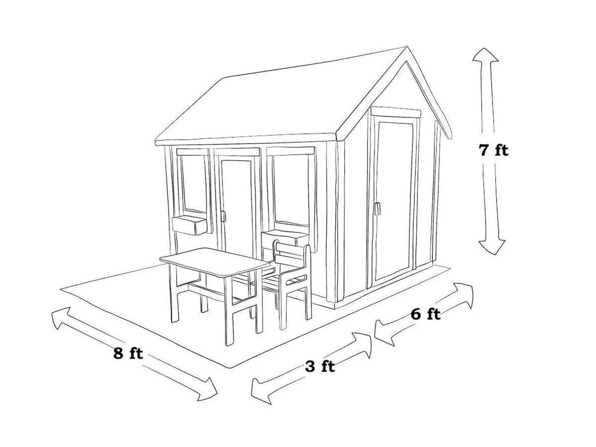 Wooden Playhouse Arctic Nario 6x8
