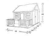 Wooden Playhouse Blackbird 8x8