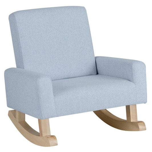Kids Rocking Chair with Solid Wood Legs - Natural CuteNest